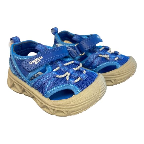 Osh Kosh B'Gosh Boy's Pull On Hook and Loop Water Shoe - Blue - Picture 1 of 6